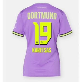Borussia Dortmund Konstantinos Karetsas #19 Maglia Gara Terza Repliche 2026-27 Donna Maniche Corte
